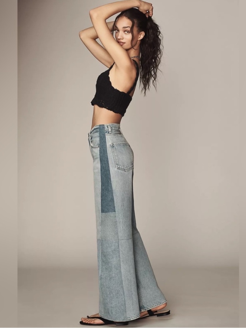 Citizens Of Humanity Jeans Paloma Reworked Wide Leg in Blue - Picture 3 of 11